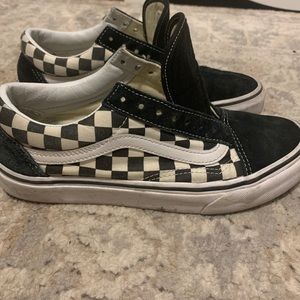 Checkered old school Vans low